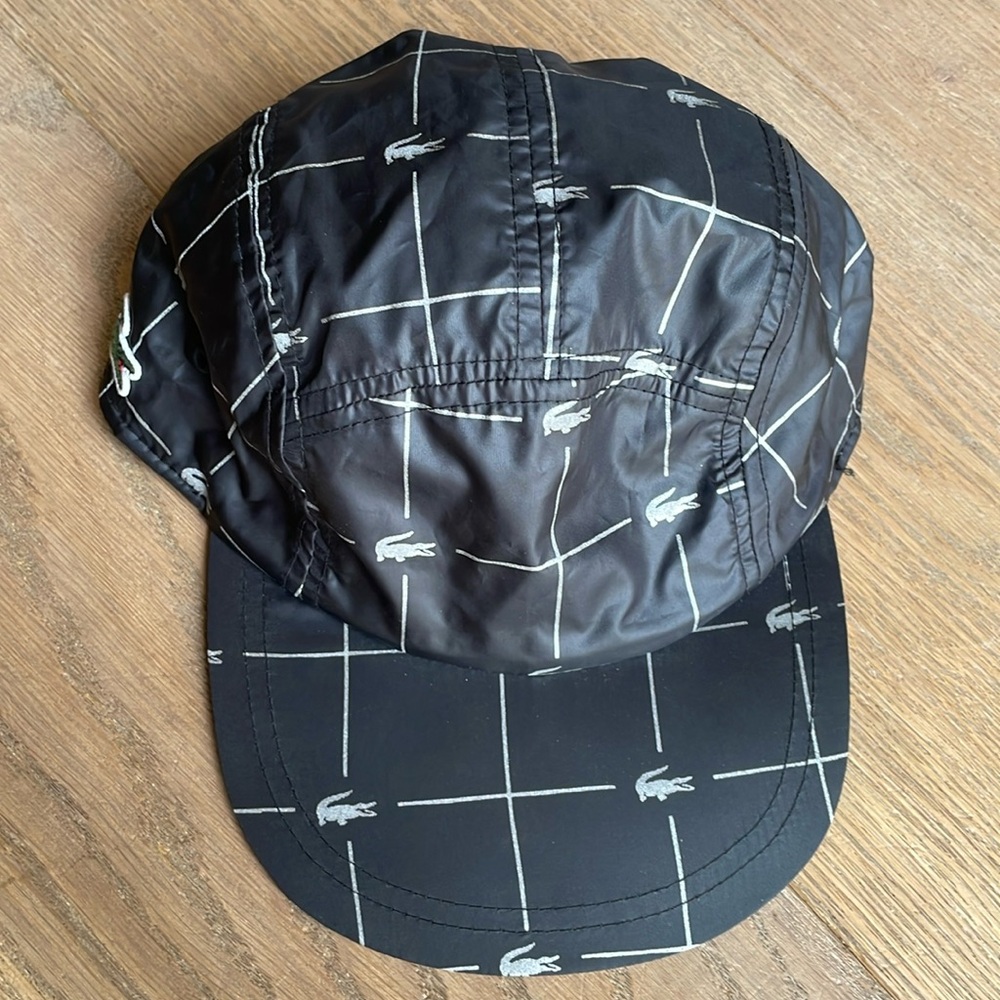 Supreme x Lacoste Reflective Grid Camp Cap